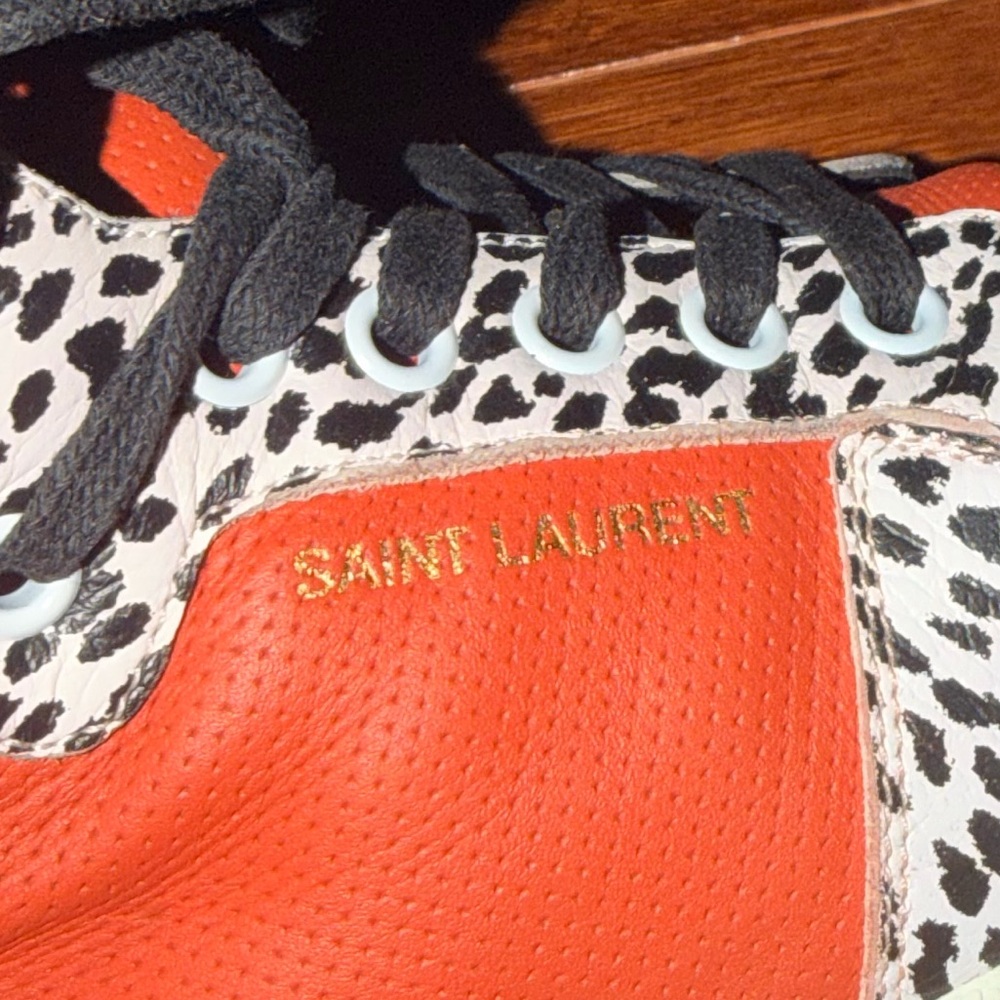 Saint Laurent Women's Red Ankle Boots